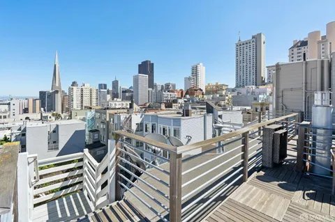 a view of a city with tall buildings