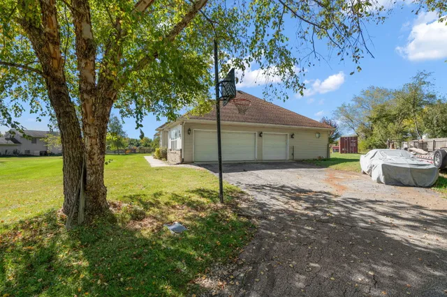 a house view with a garden space