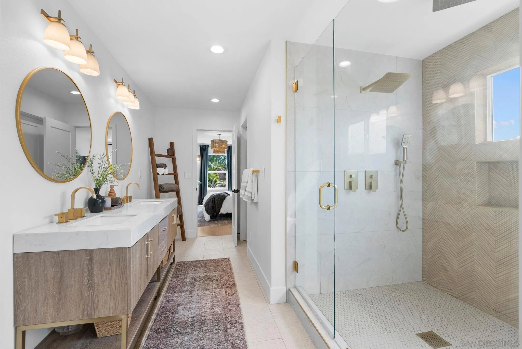 3168 Alta Verde Drive Fallbrook, CA 92028 - Photo 23 of 67 a bathroom with a sink a toilet and shower