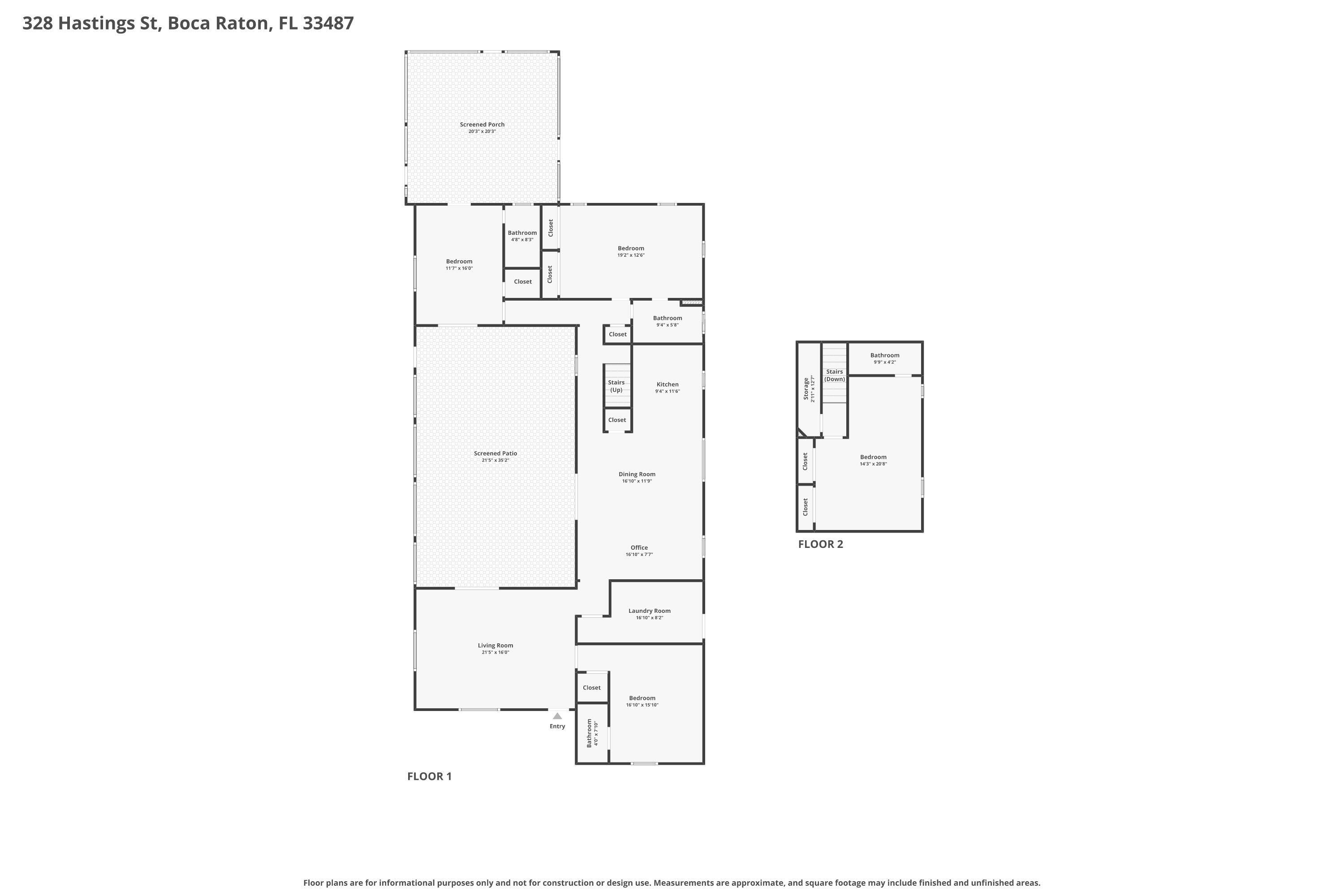 328 Hastings Street Boca Raton, FL 33487 - Photo 38 of 38 Floor Plan