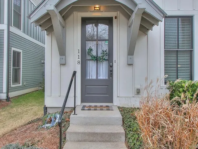 a front view of a house