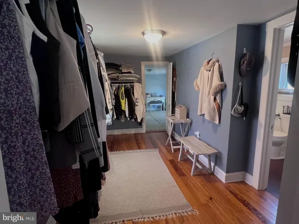 a view of a walk in closet
