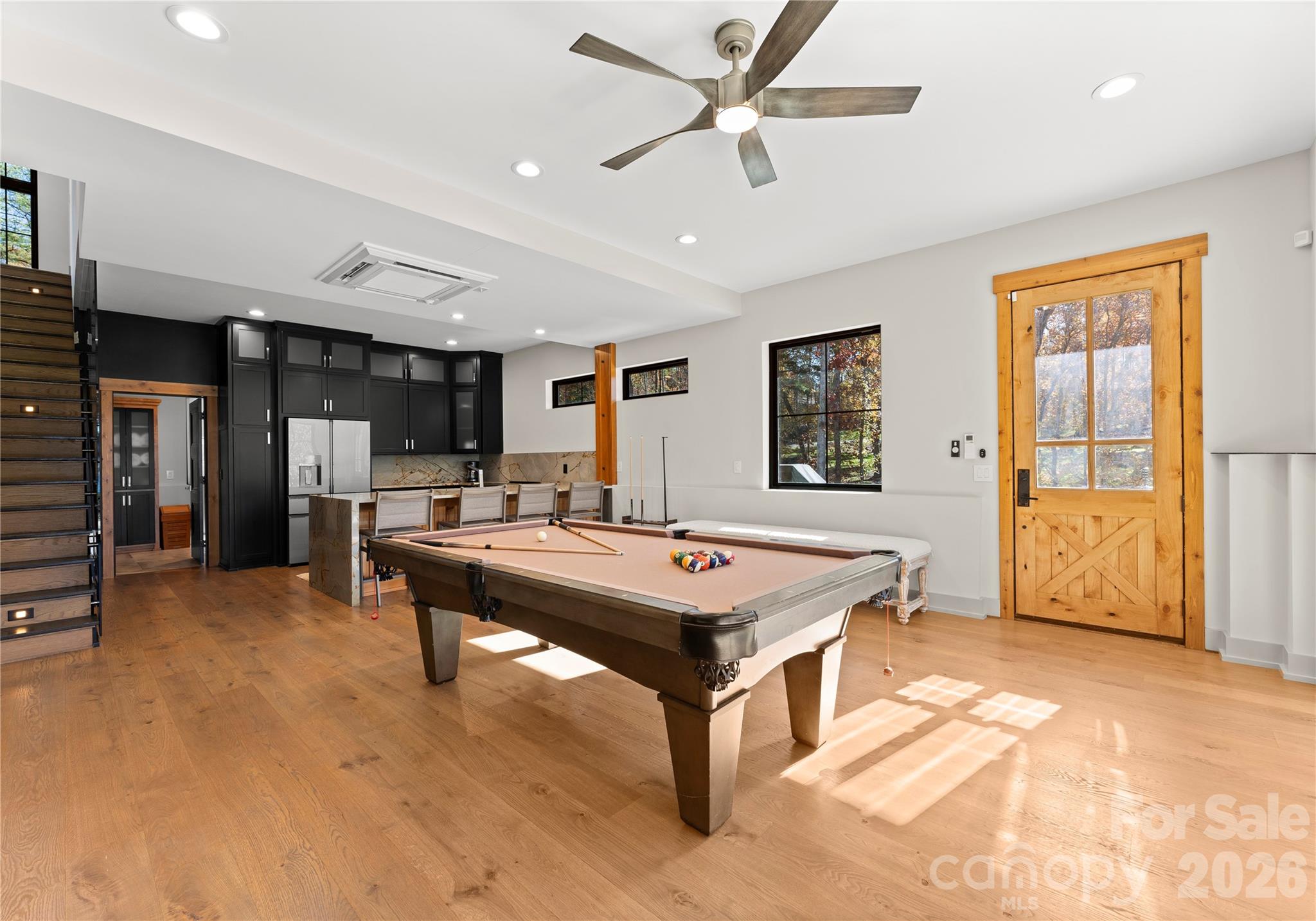 222 Greenbay Road Mooresville, NC 28117 - Photo 30 of 40 a room with pool table and windows