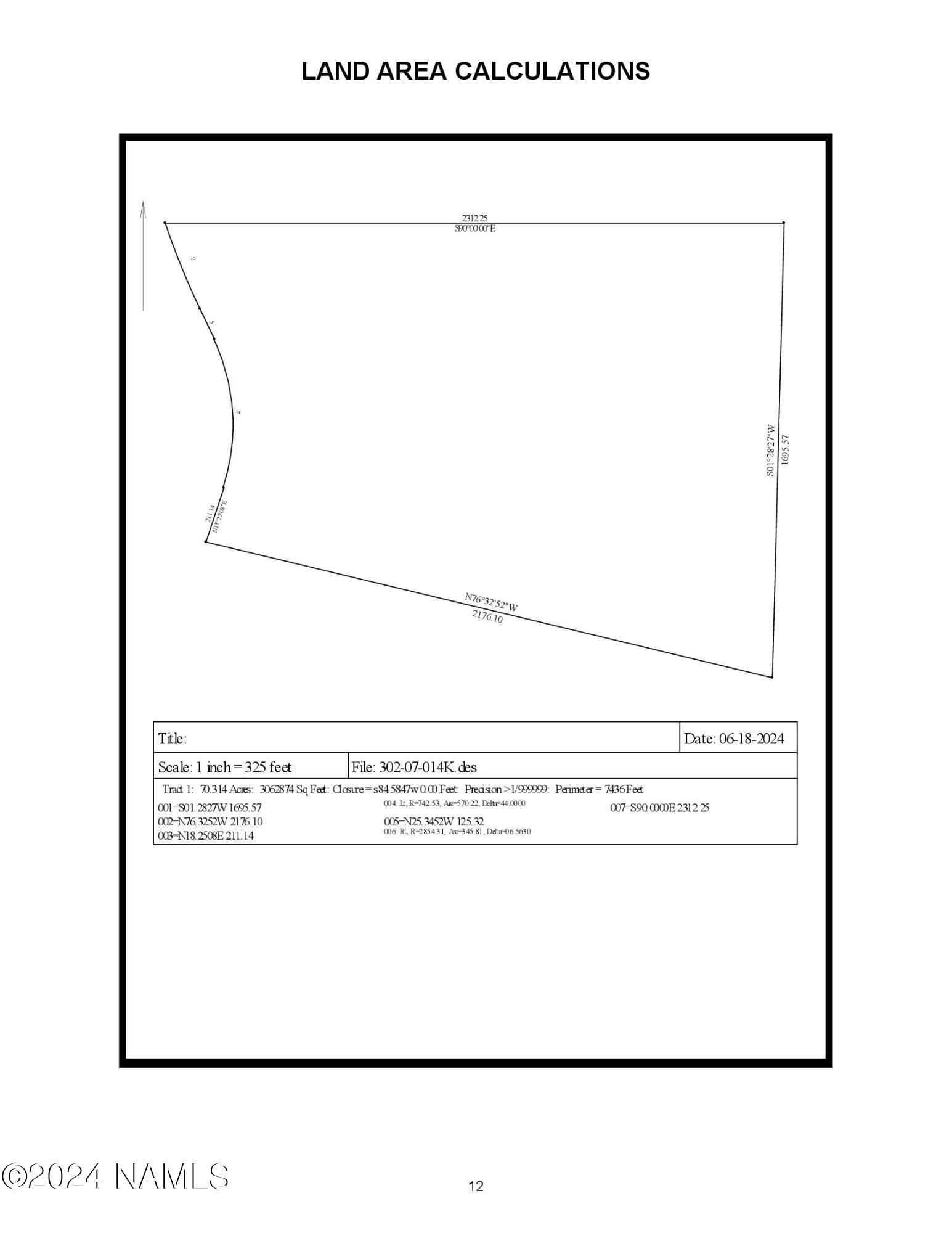 48501-1 North Double A Rnch Road Williams, AZ 86046 - Photo 45 of 47 land area calculations from appraisal pl