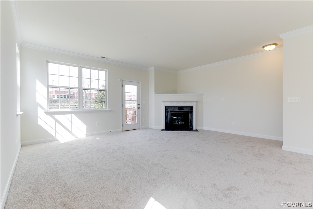 13346 Diamond Ridge Drive Midlothian, VA 23112 - Photo 13 of 42 an empty room with fireplace and windows