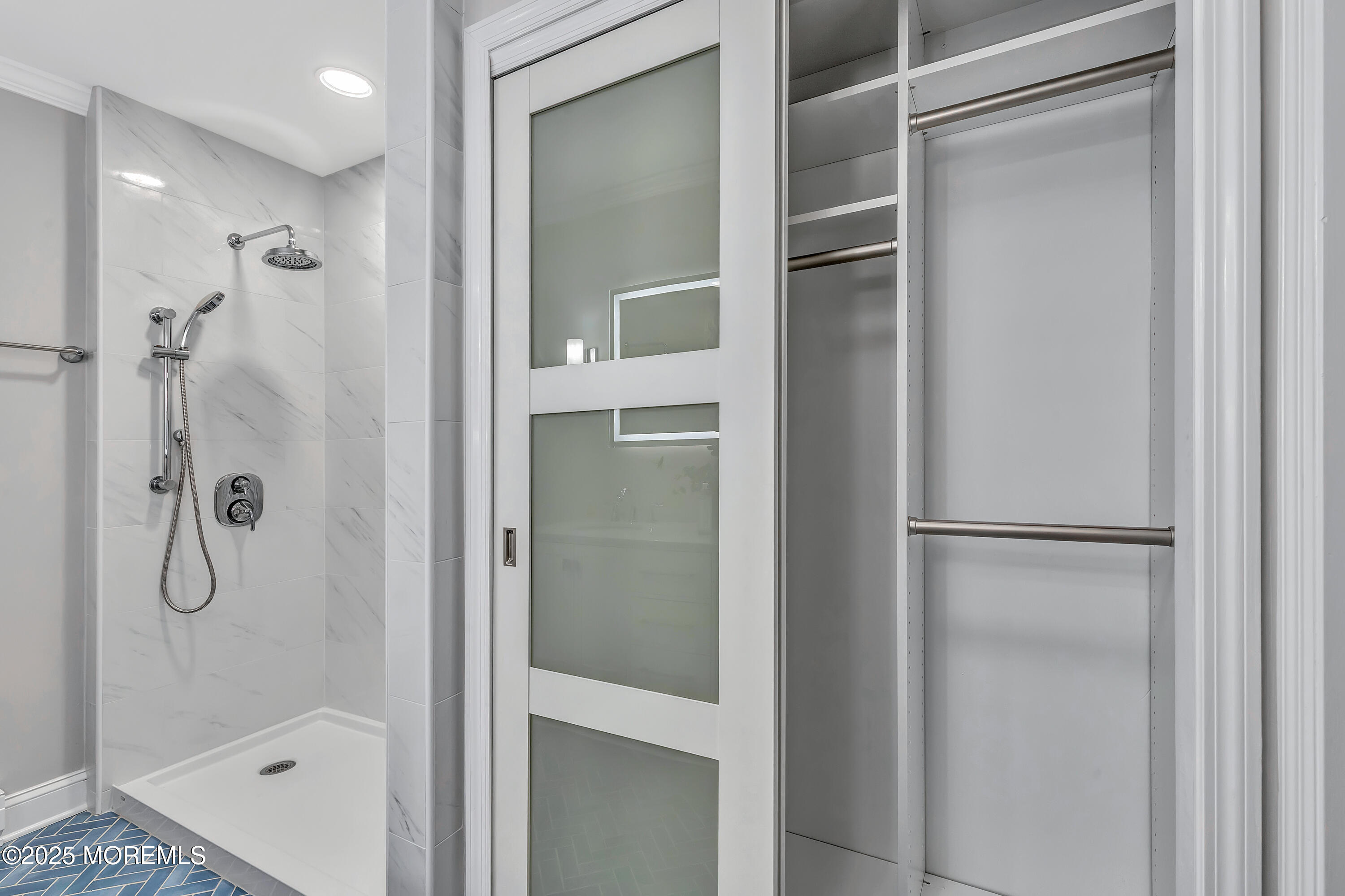 10 Ellsworth Court Red Bank, NJ 07701 - Photo 33 of 40 a bathroom with a glass shower door