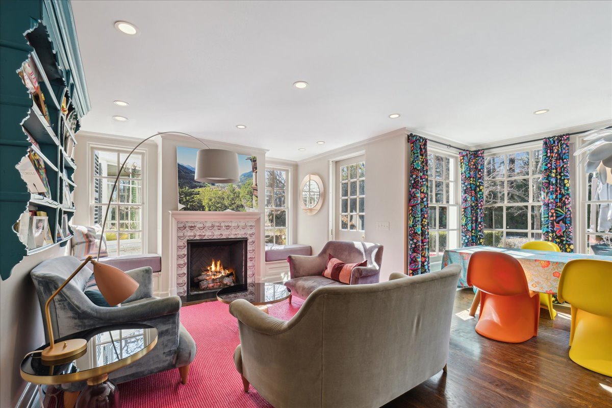 1320 Elm Tree Road Lake Forest, IL 60045 - Photo 24 of 52 a living room with furniture and a fireplace