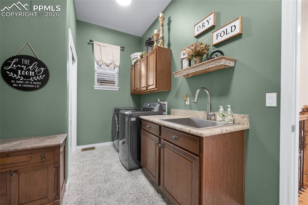 13320 Clinet Drive Colorado Springs, CO 80921 - Photo 18 of 50 a kitchen with a sink and a stove top oven