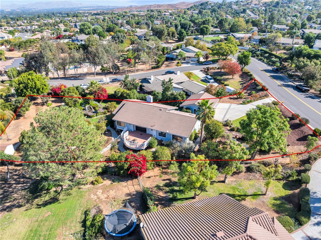 10651 Orchard View Lane Riverside, CA 92503 - Photo 33 of 35 an aerial view of lake and residential houses with outdoor space