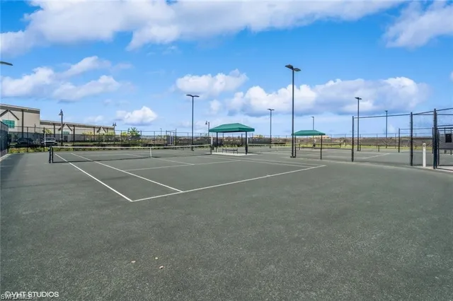 a view of a tennis court