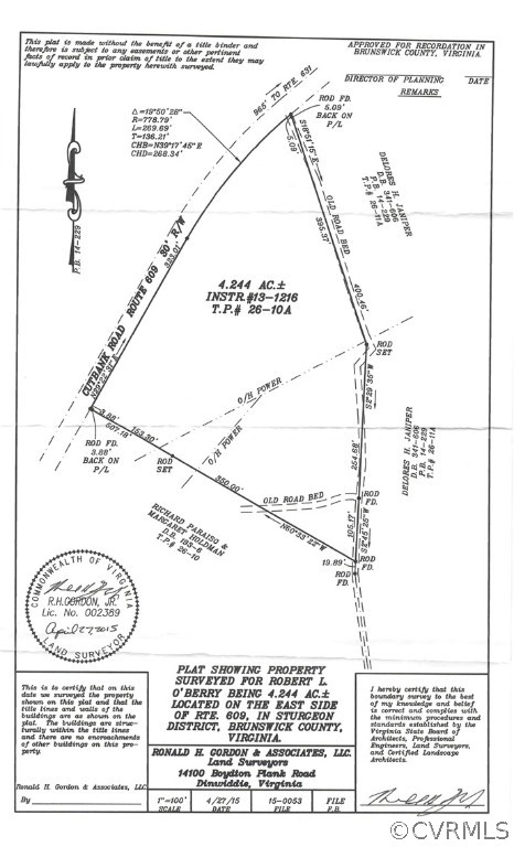 0 Cut Bank Road Warfield, VA 23889 - Photo 42 of 42 Plat