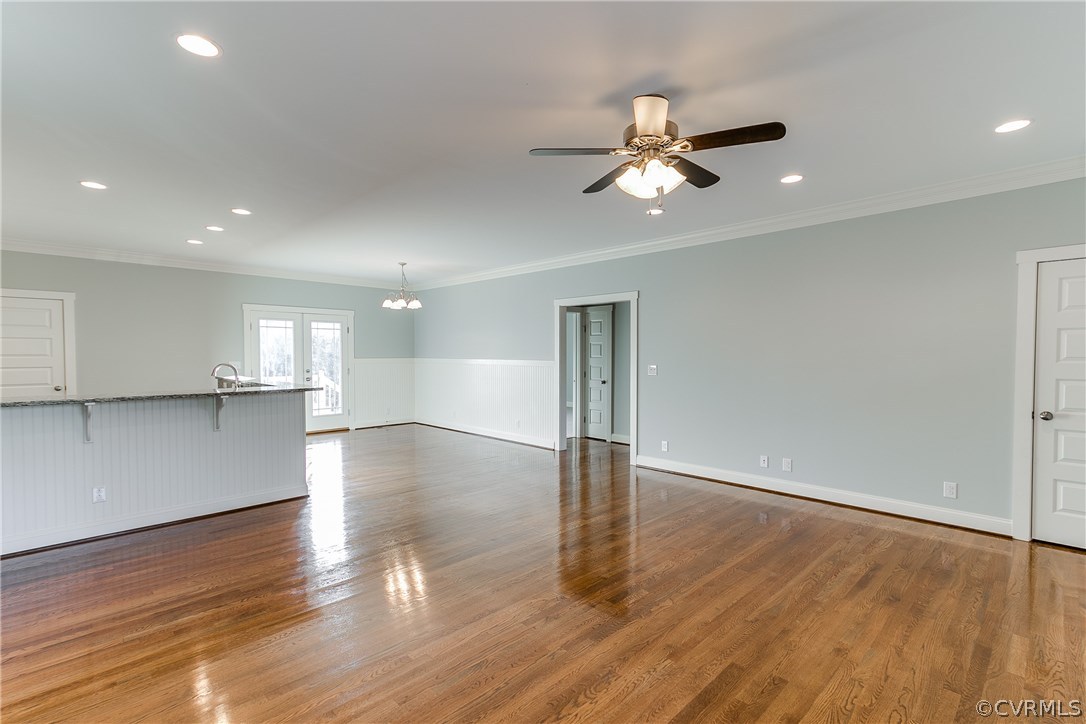 1801 Hawk Town Road Maidens, VA 23102 - Photo 9 of 26 a view of empty room with wooden floor