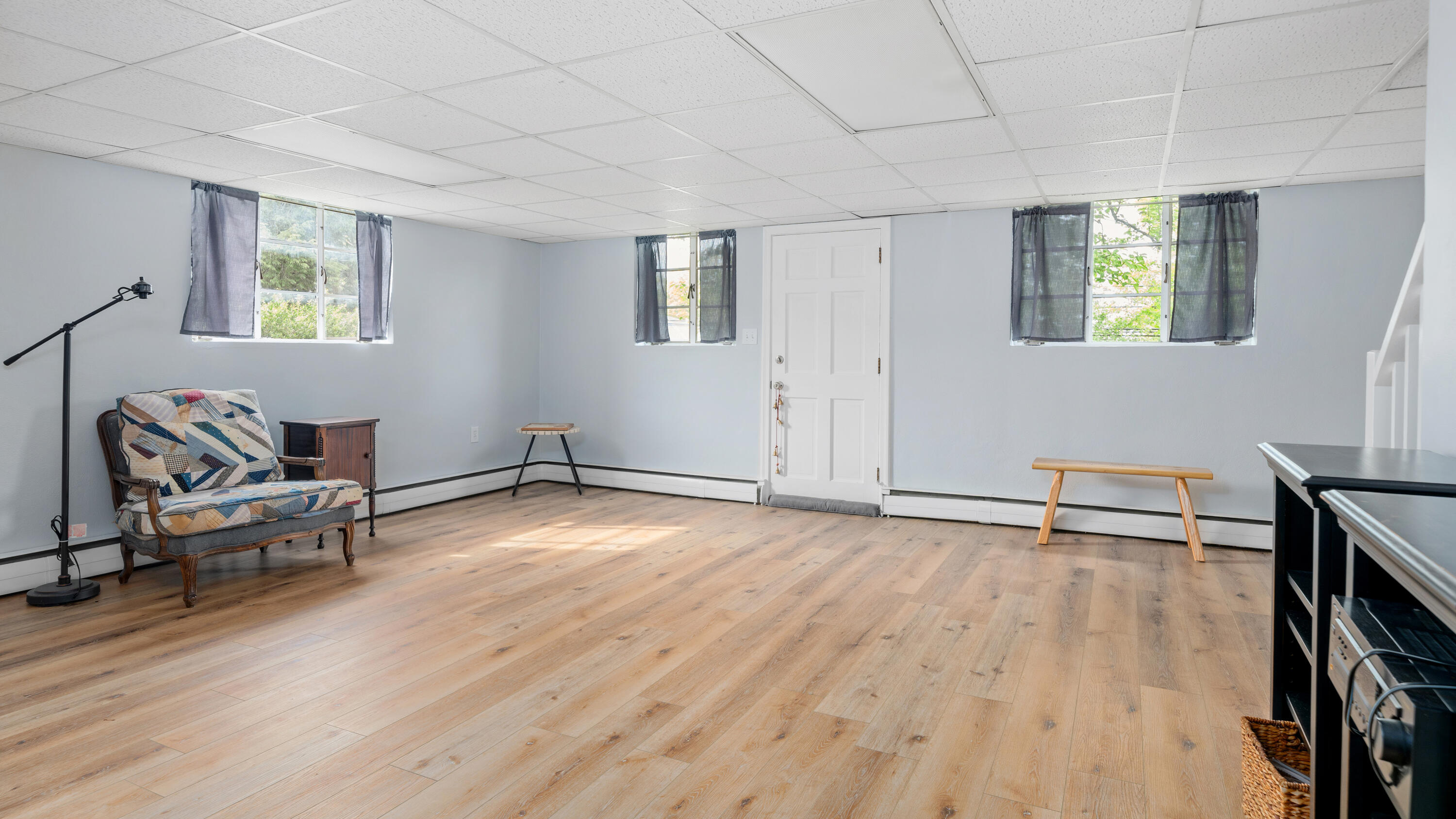 1719 Blair Road Southwest Roanoke, VA 24015 - Photo 30 of 40 a view of workspace with wooden floor and furniture
