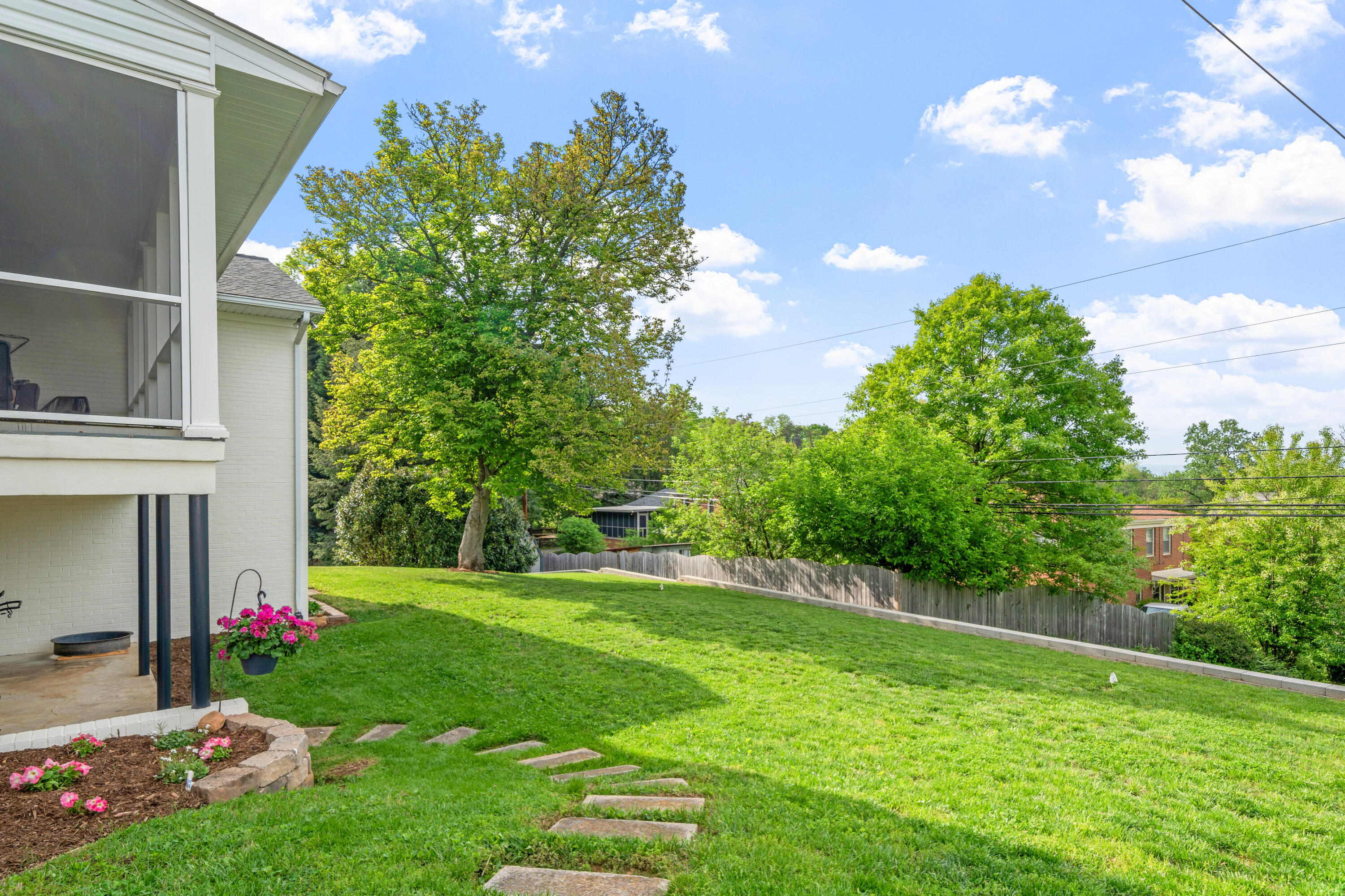 1719 Blair Road Southwest Roanoke, VA 24015 - Photo 36 of 40 a garden with flowers in front of it