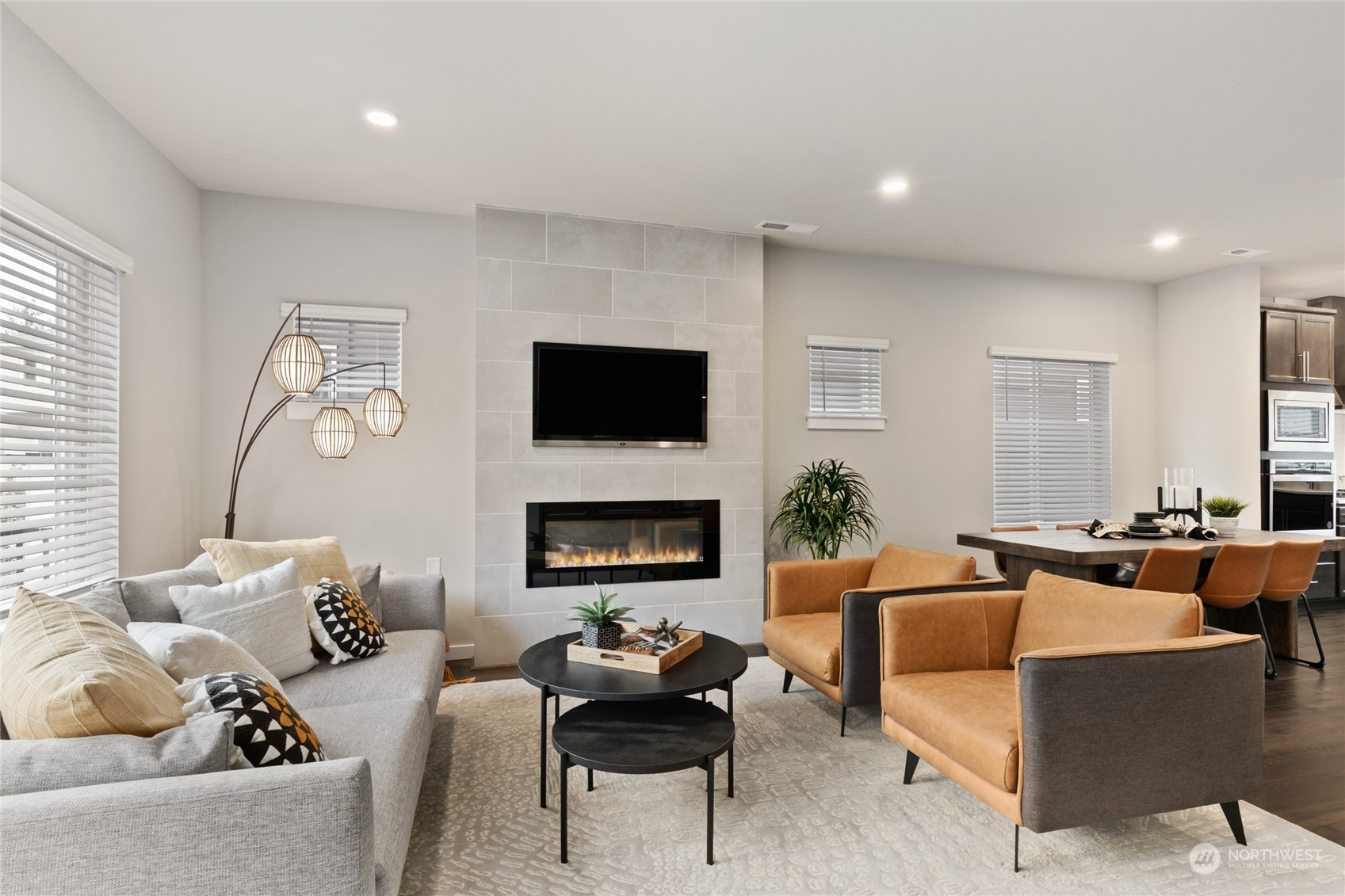 20801 3rd Drive Southeast Bothell, WA 98012 - Photo 2 of 34 a living room with fireplace furniture and a flat screen tv