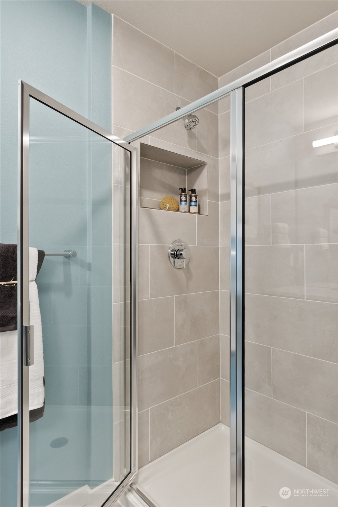 20801 3rd Drive Southeast Bothell, WA 98012 - Photo 24 of 34 a bathroom with a glass shower door