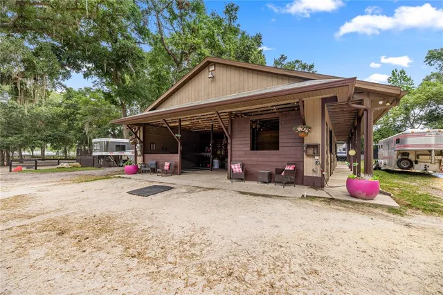 a view of a bike garage