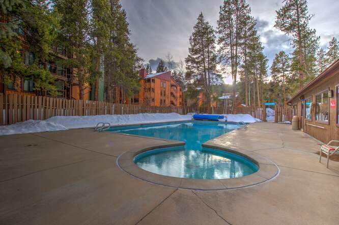 405 4 O Clock Road, Unit 15A Breckenridge, CO 80424 - Photo 49 of 50 a view of a swimming pool with a yard