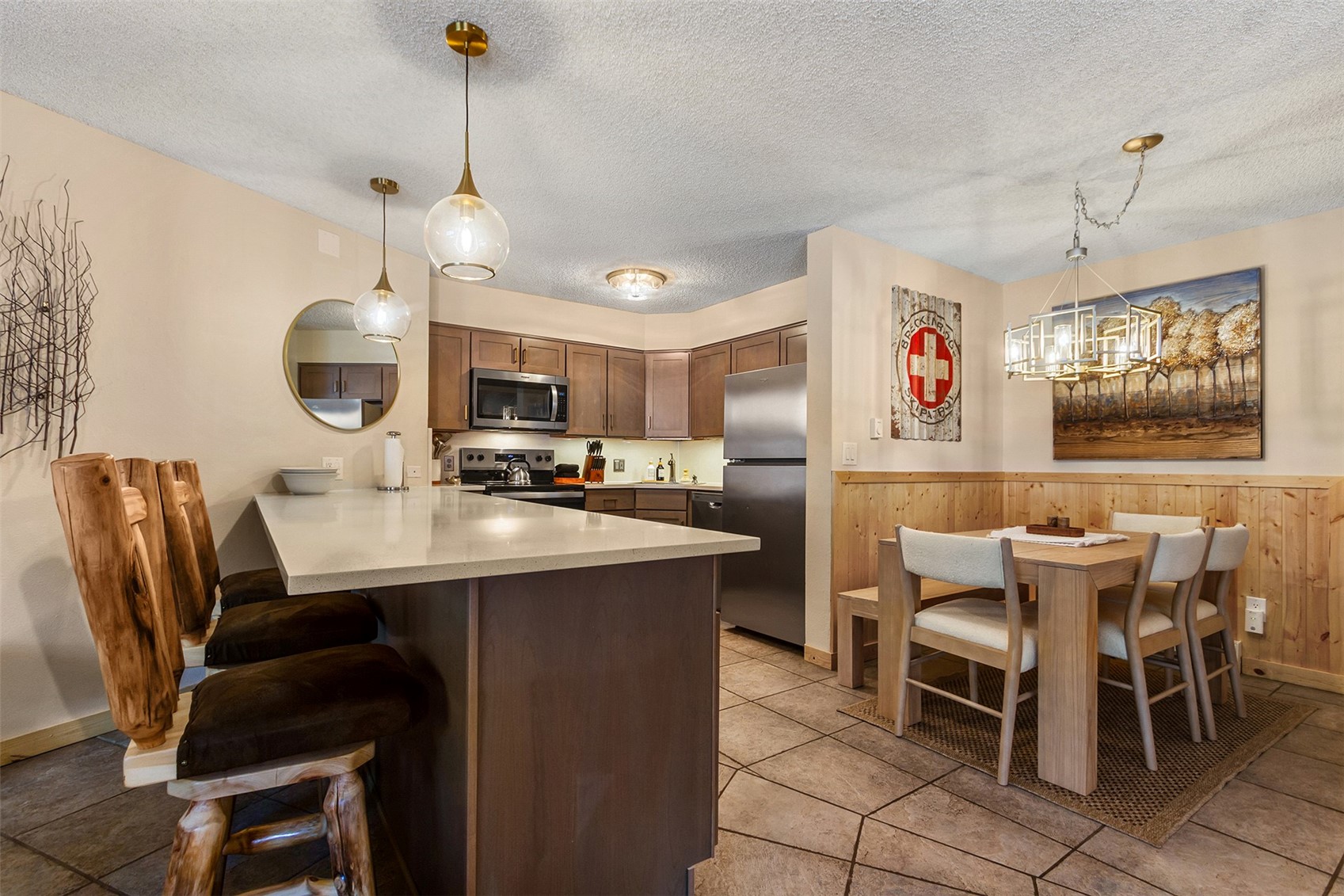 405 4 O Clock Road, Unit 15A Breckenridge, CO 80424 - Photo 10 of 50 a view of kitchen with breakfast area