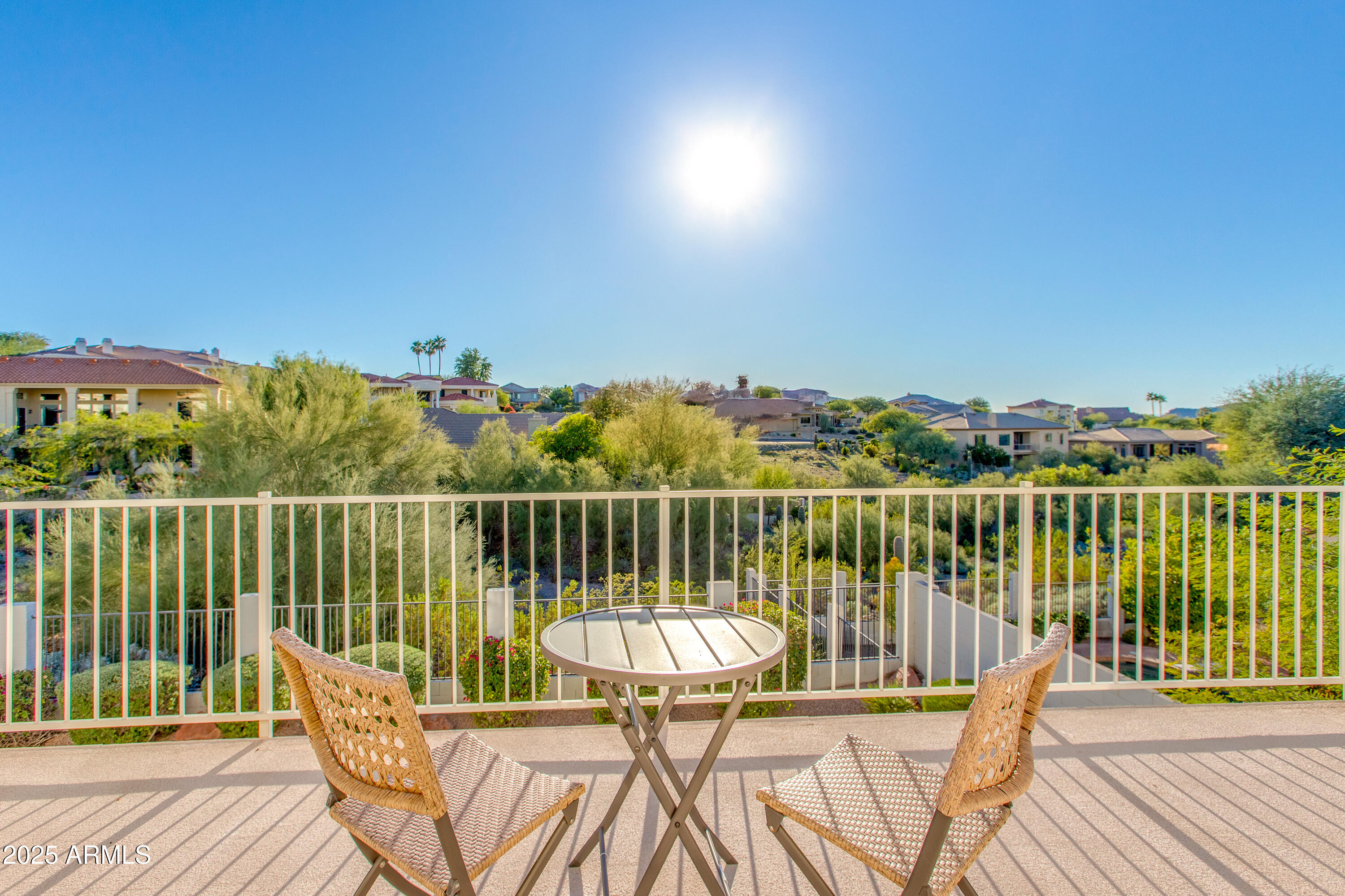 1331 East Voltaire Avenue Phoenix, AZ 85022 - Photo 17 of 33 a view of a balcony with lake view and wooden floor