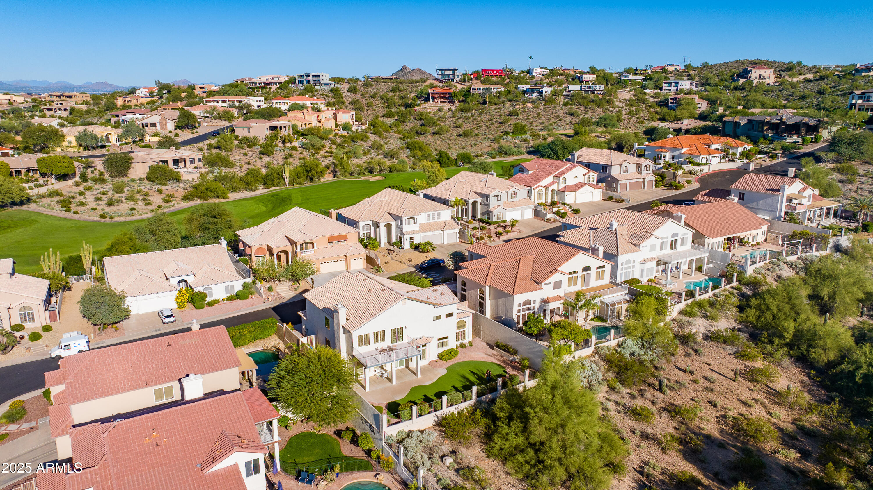 1331 East Voltaire Avenue Phoenix, AZ 85022 - Photo 32 of 33 an aerial view of residential houses with outdoor space