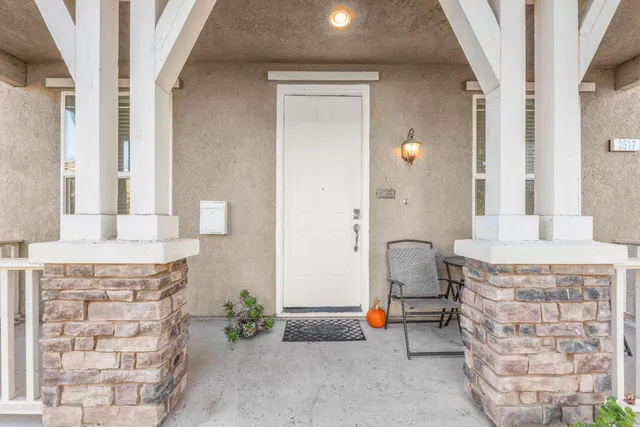 a bathroom with a tub sink and a mirror
