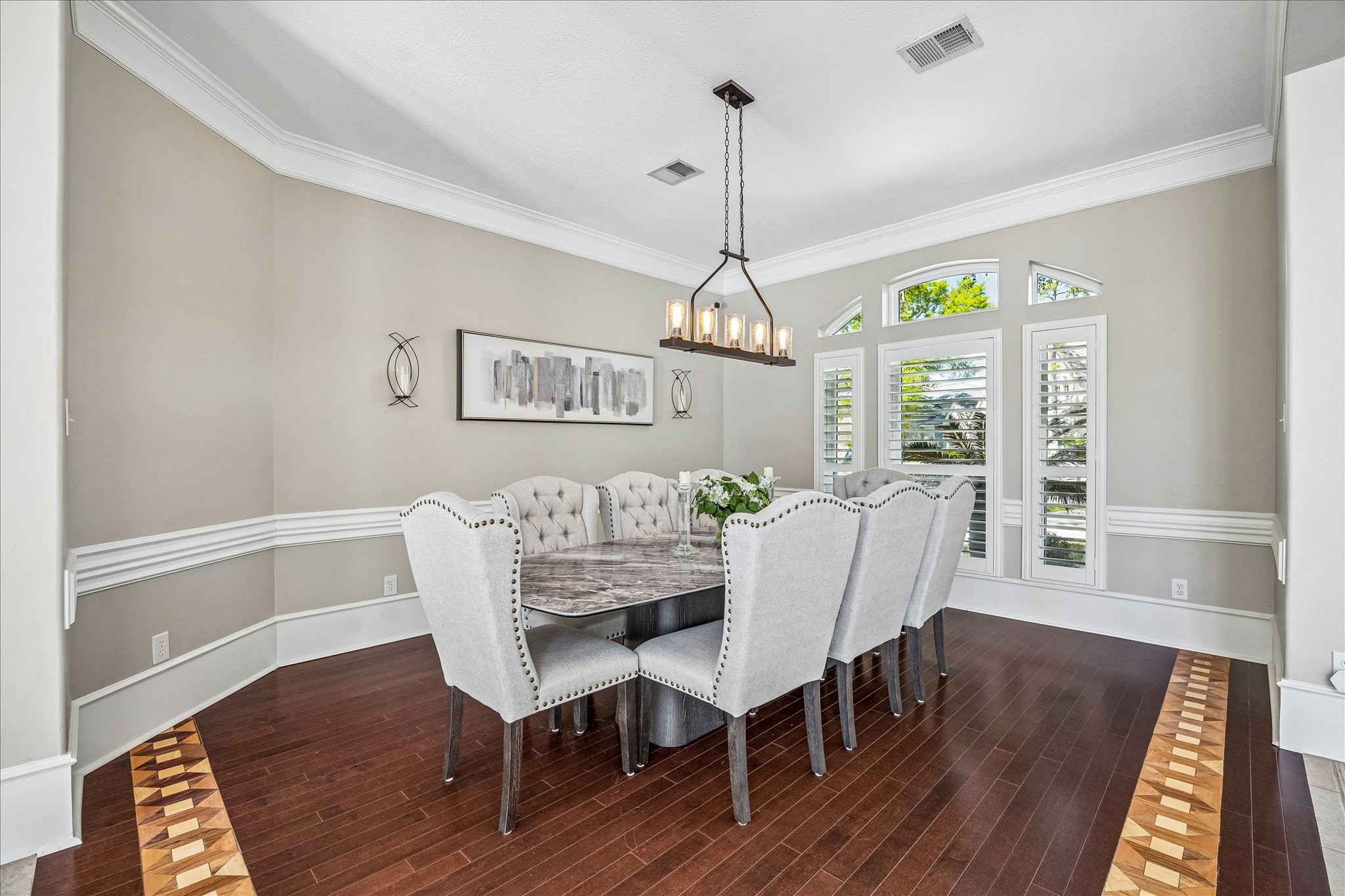 16407 Emilia Court Spring, TX 77379 - Photo 10 of 35 Formal dining room with wood flooring.