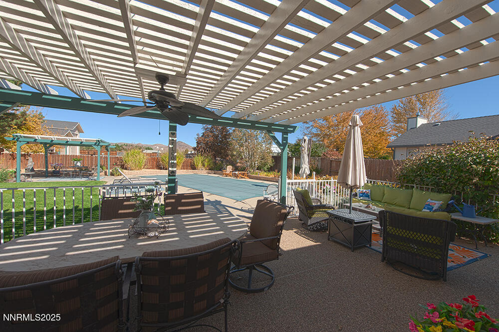 25 Nives Court Sparks, NV 89441 - Photo 36 of 67 a outdoor living space with patio furniture and garden view