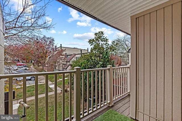 a view of a balcony