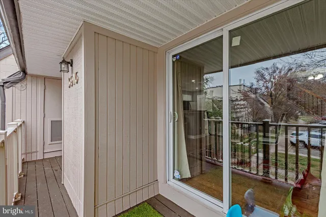 a view of balcony with small space