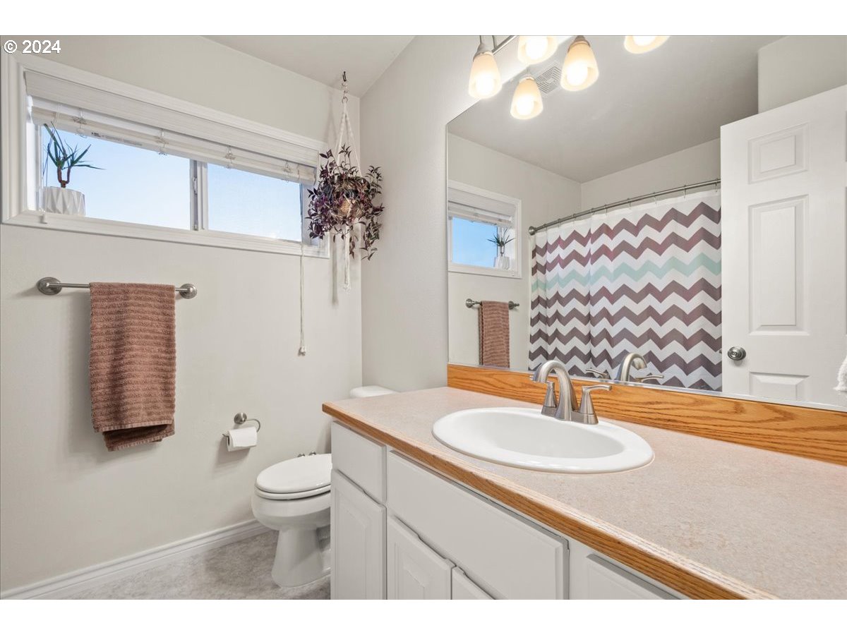 2509 Northwest 36th Avenue Camas, WA 98607 - Photo 31 of 48 a bathroom with a sink a toilet and a mirror