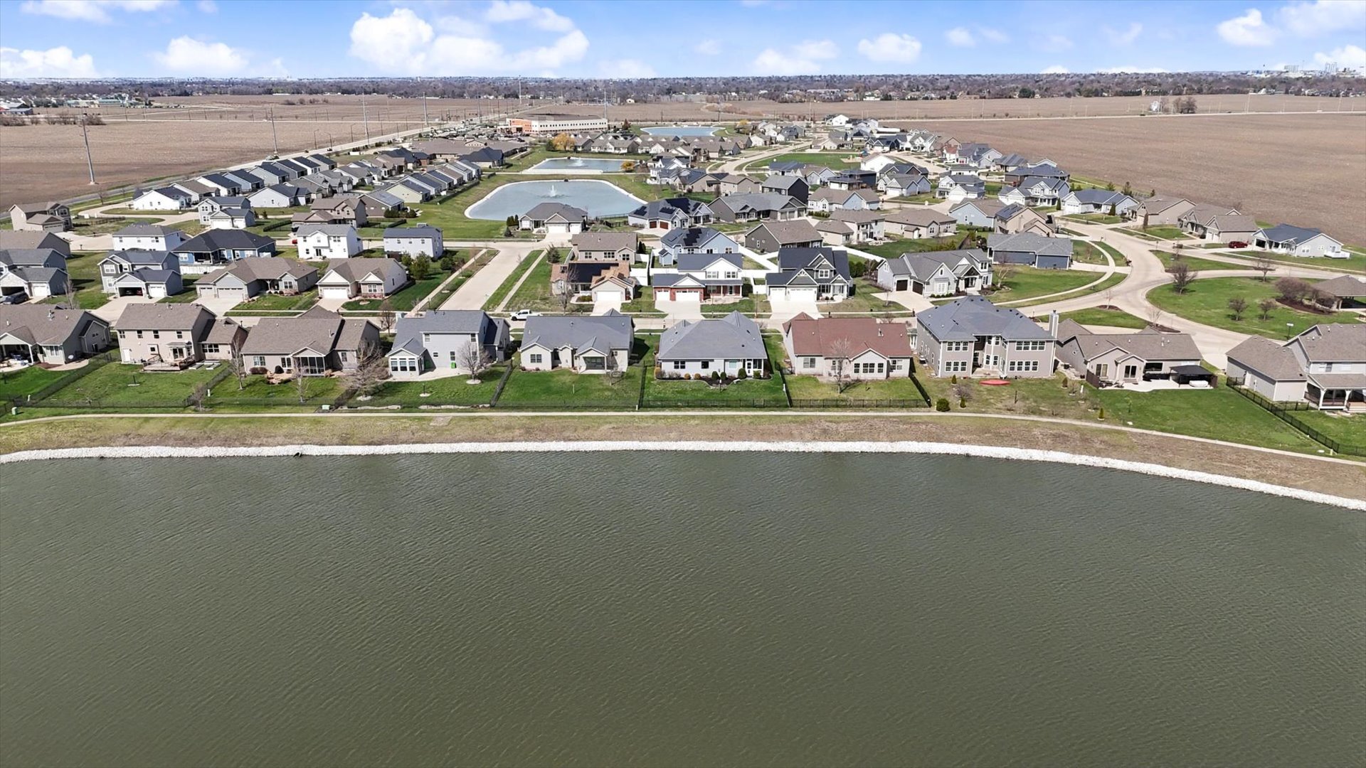 1117 Declaration Drive Savoy, IL 61874 - Photo 47 of 56 an aerial view of a city with ocean view