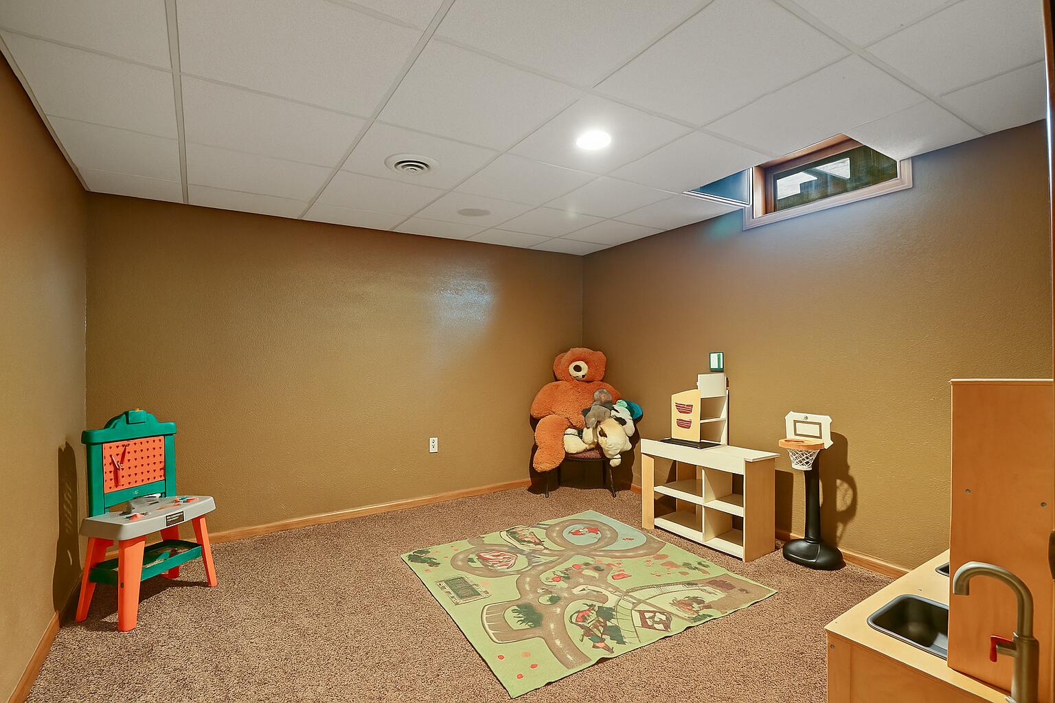 7646 46th Avenue Pleasant Prairie, WI 53142 - Photo 28 of 36 Bright Basement Playroom for Kids