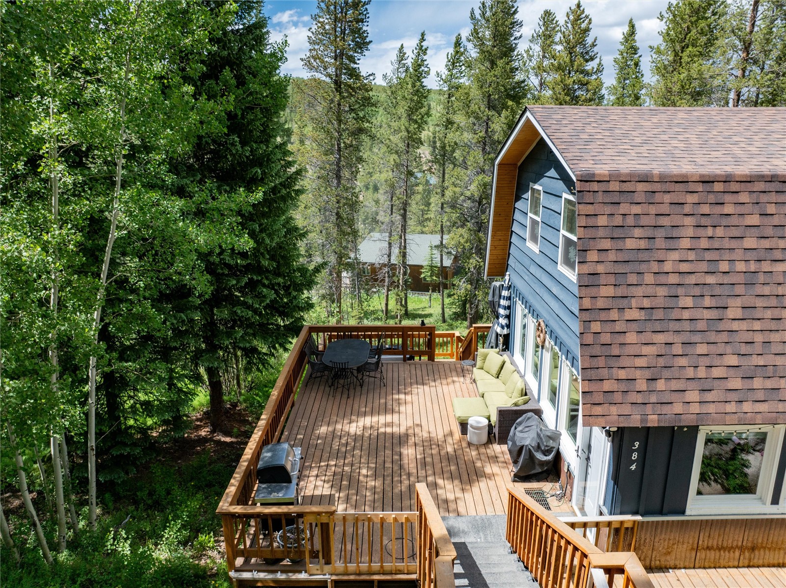 384 Blue Ridge Road Breckenridge, CO 80424 - Photo 24 of 39 aerial view of a house with swimming pool