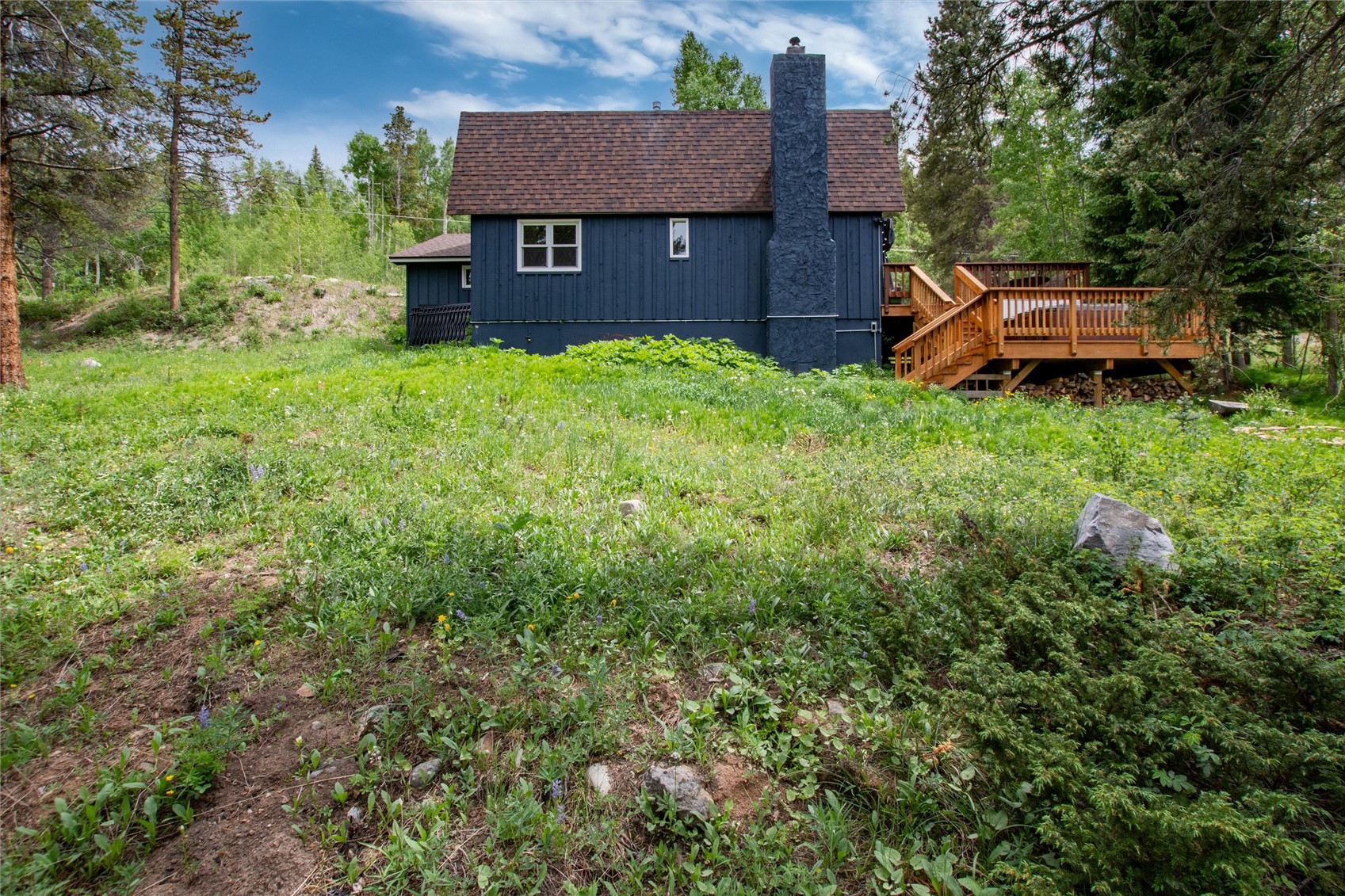 384 Blue Ridge Road Breckenridge, CO 80424 - Photo 34 of 39 a view of a house with a backyard
