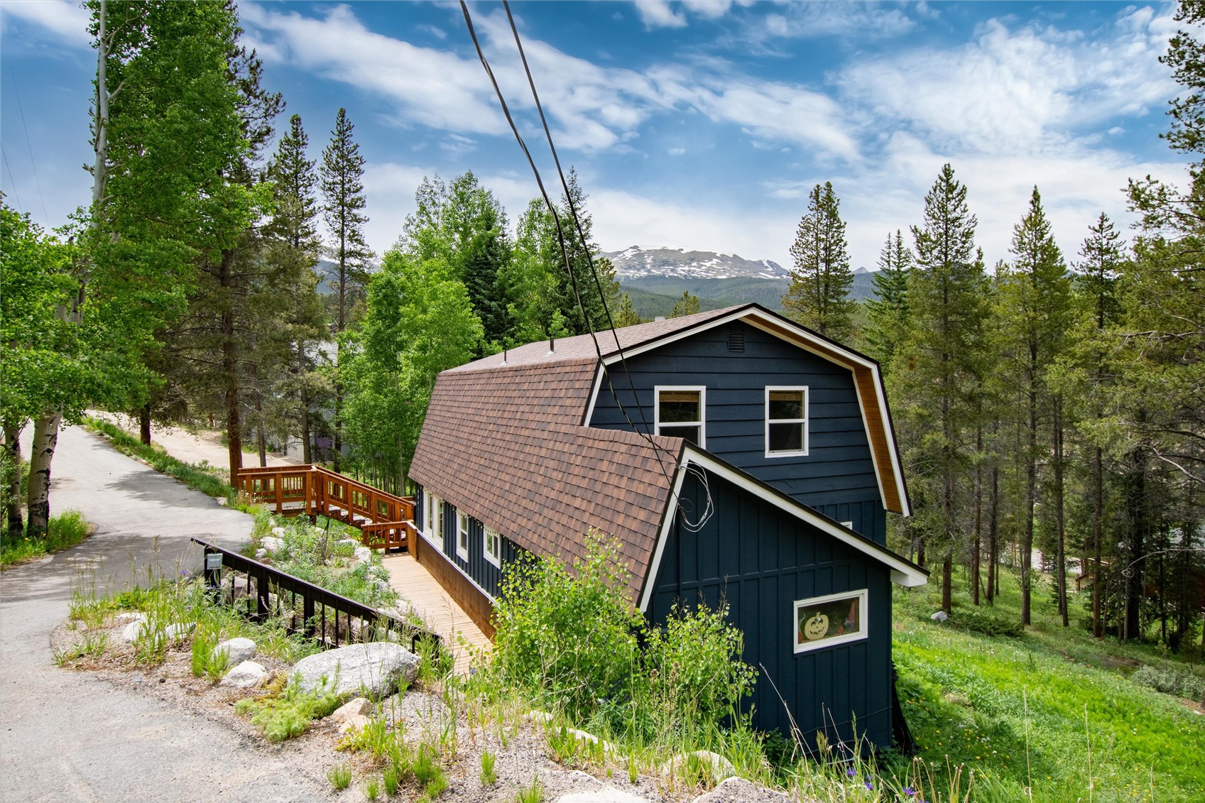384 Blue Ridge Road Breckenridge, CO 80424 - Photo 35 of 39 a front view of a house with a yard