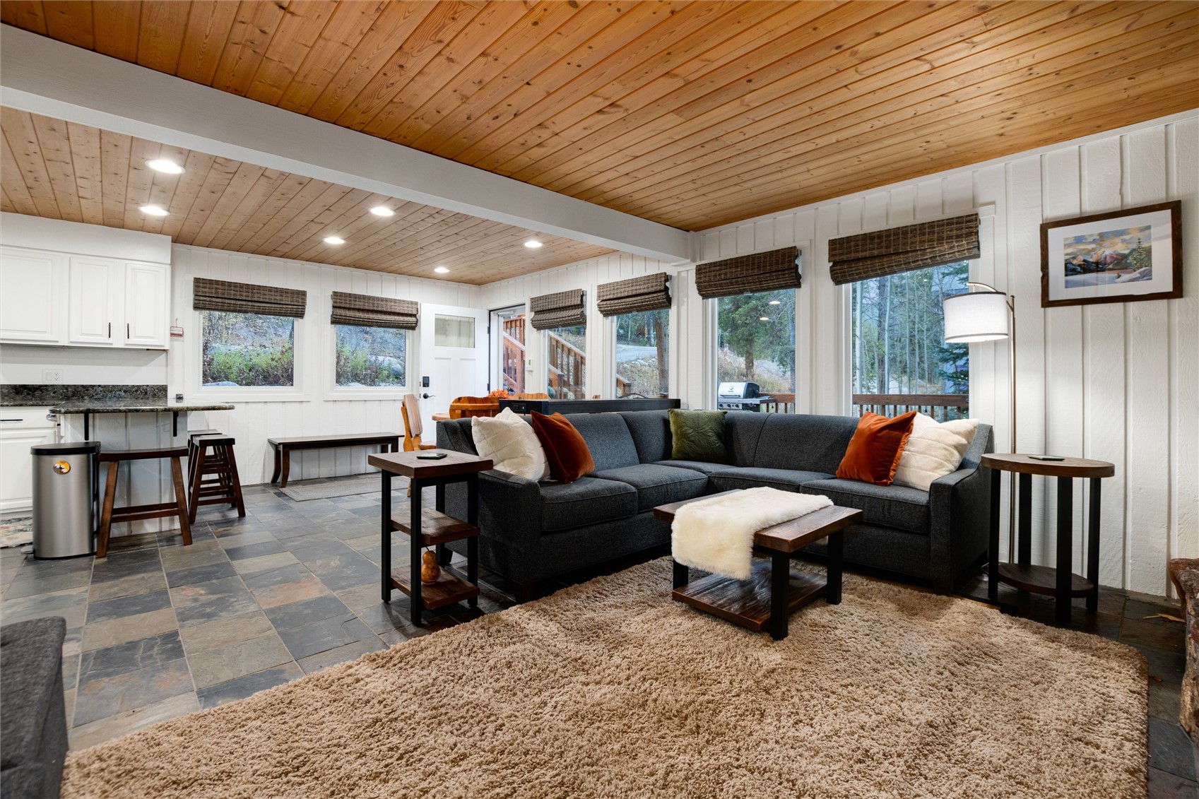 384 Blue Ridge Road Breckenridge, CO 80424 - Photo 10 of 39 a living room with furniture a large window and potted plants