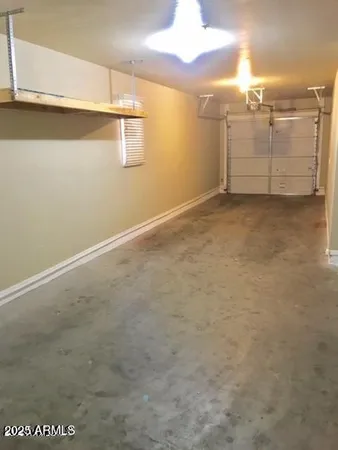a view of a garage