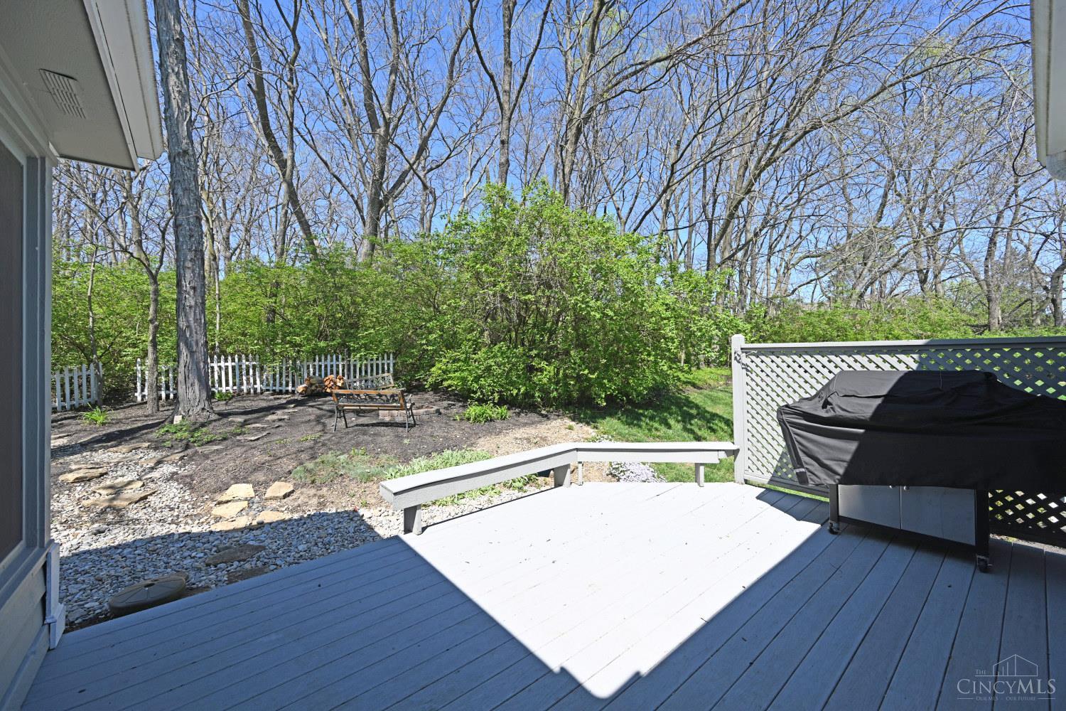 3444 Cutter Lane Maineville, OH 45039 - Photo 54 of 62 Side deck patio is another great place to relax outside! Private with woods behind you!