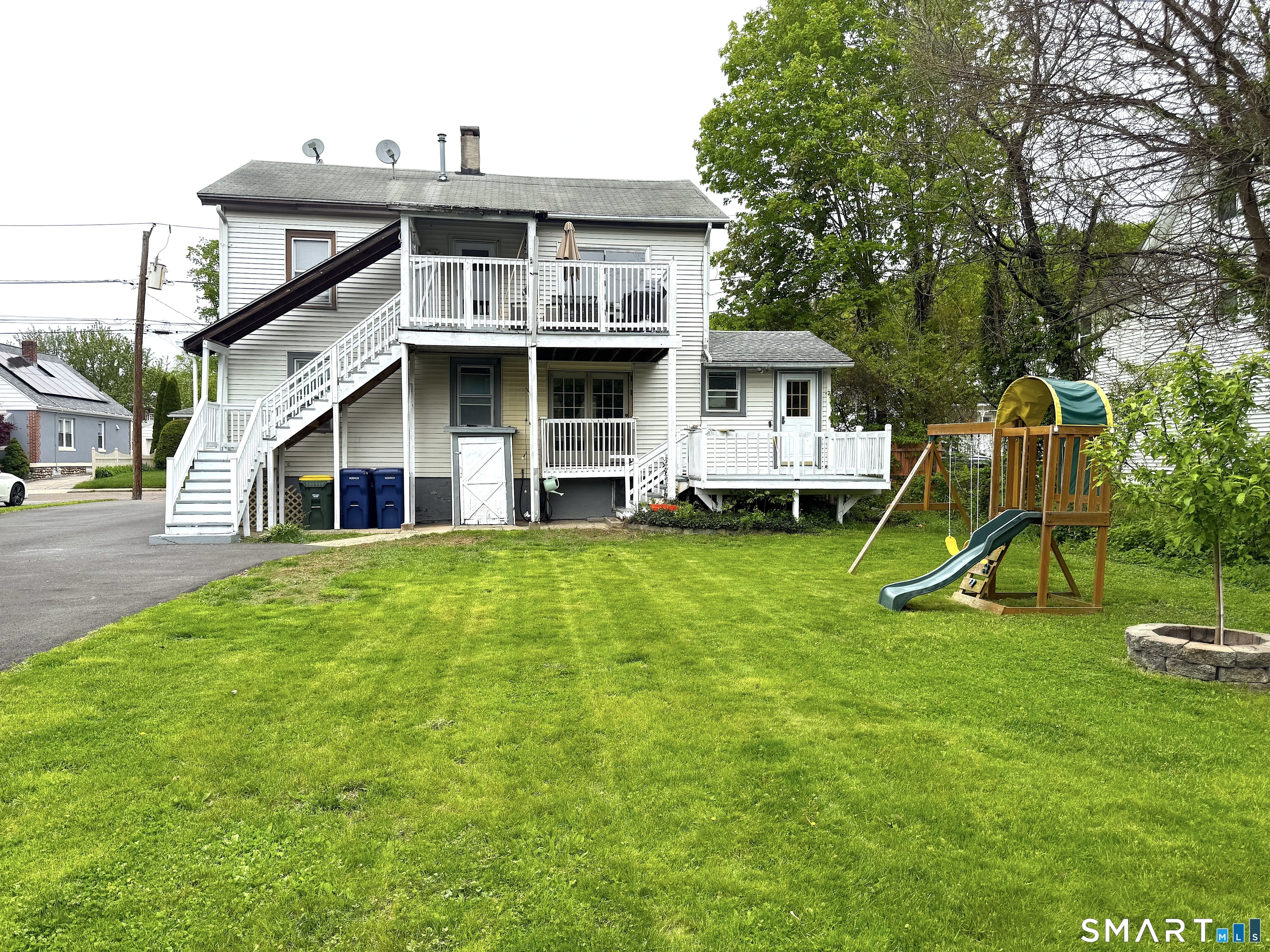 6-8 Vose Street Ansonia, CT 06401 - Photo 3 of 37 Large level lot, enjoy privacy, cookouts, summer nights and gatherings.
