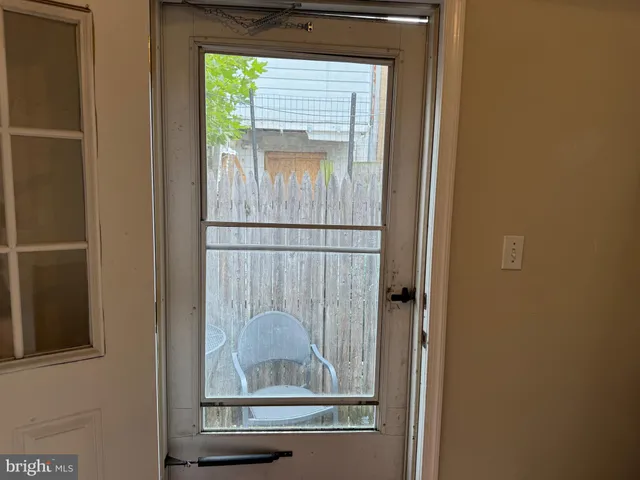 a close view of door lock