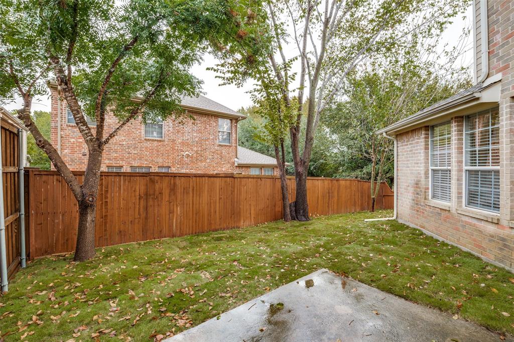 2025 Testament Trail Plano, TX 75074 - Photo 24 of 29 a view of a backyard with large tree