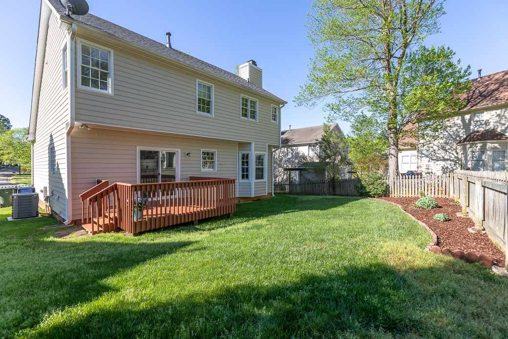 5608 Edgebury Road Raleigh, NC 27613 - Photo 11 of 11 A great OUTDOOR space to hang out with friends and a FENCED-IN yard. Backyard