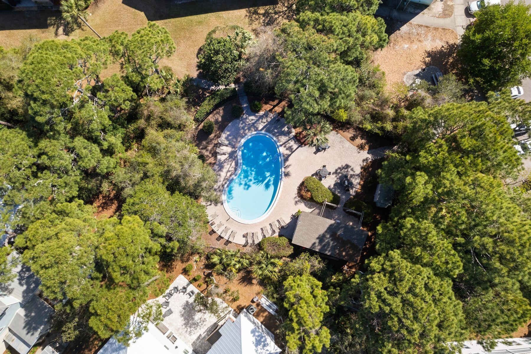 43 Cassine Way, Unit 207 Santa Rosa Beach, FL 32459 - Photo 10 of 11 a aerial view of a house with a yard and garden