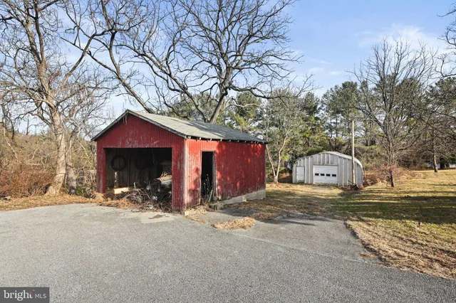 a house with trees in front of it