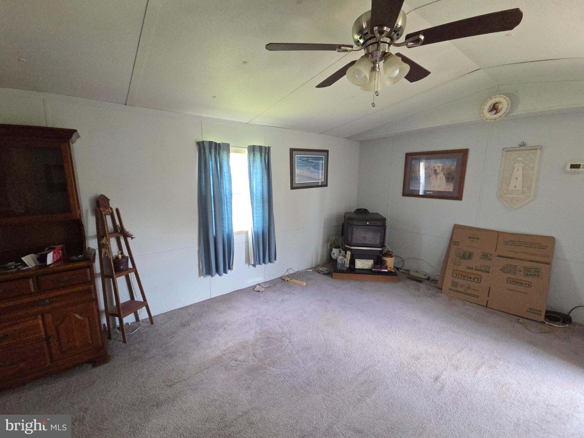 6945 Cherrix Road Girdletree, MD 21829 - Photo 5 of 20 Living room with pellet stove