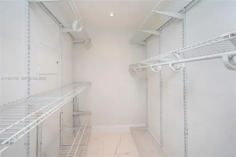 a view of a walk in closet