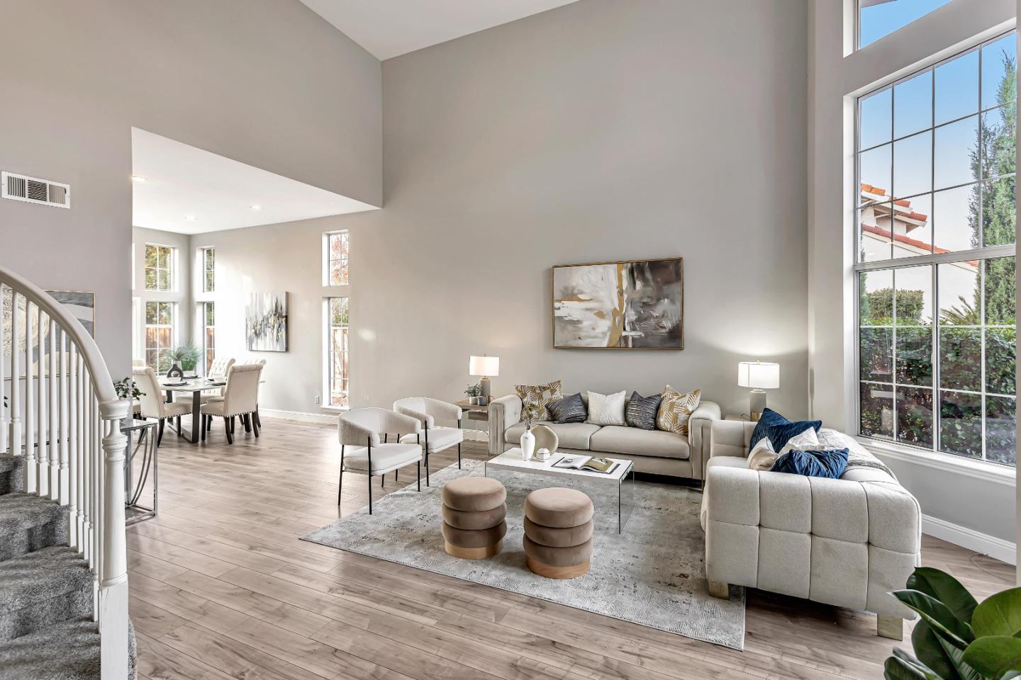 1173 Eagle Ridge Way Milpitas, CA 95035 - Photo 3 of 30 a living room with furniture wooden floor and a large window