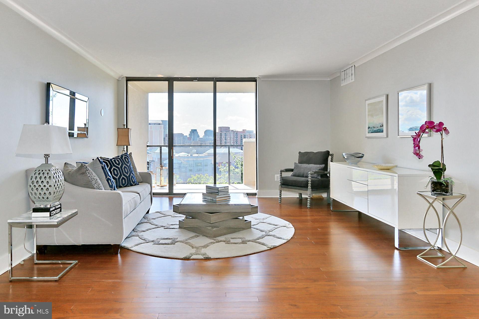 1101 South Arlington Ridge Road, Unit 309 Arlington, VA 22202 - Photo 17 of 47 Living Room with a View