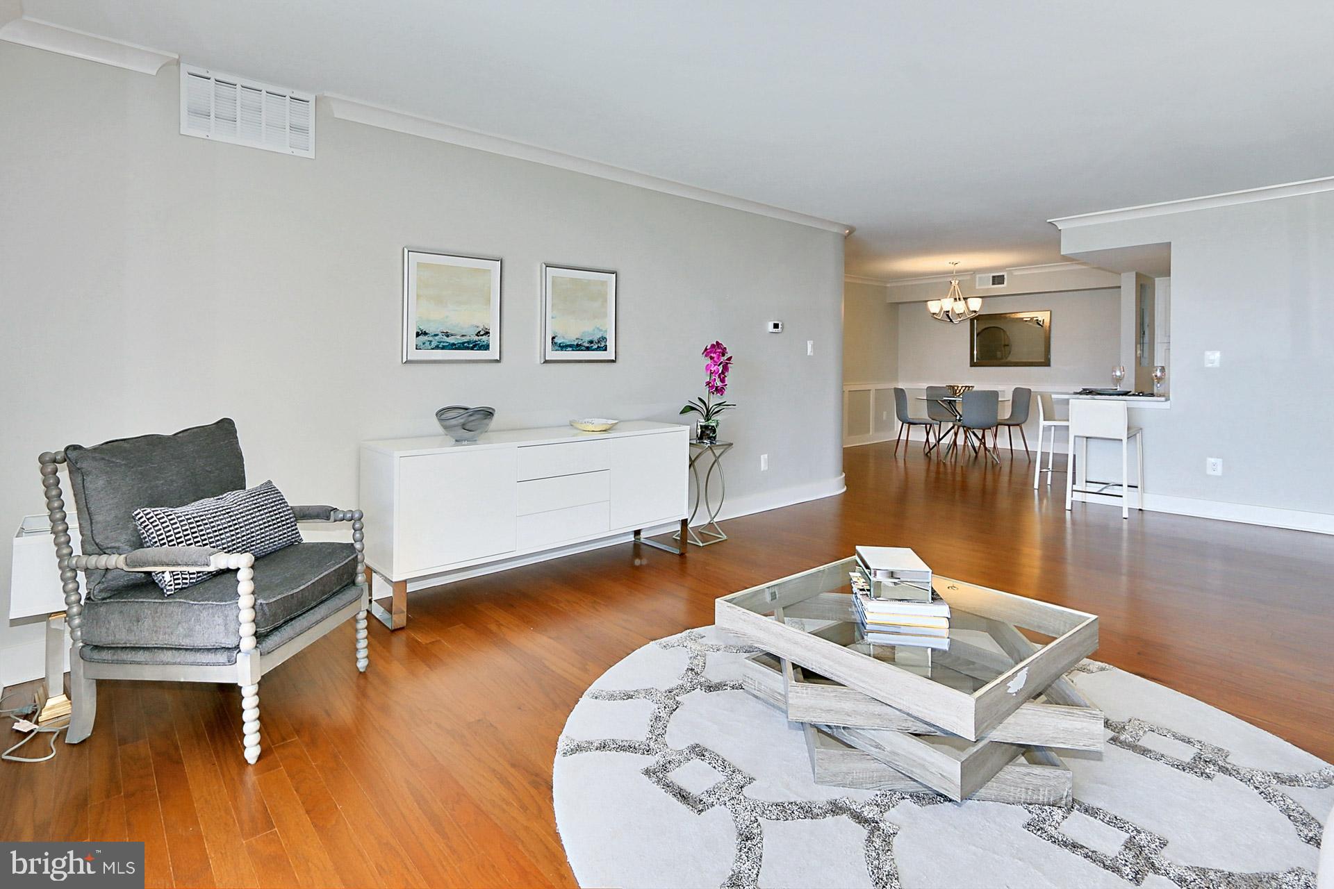 1101 South Arlington Ridge Road, Unit 309 Arlington, VA 22202 - Photo 20 of 47 LR- View into Dining Room